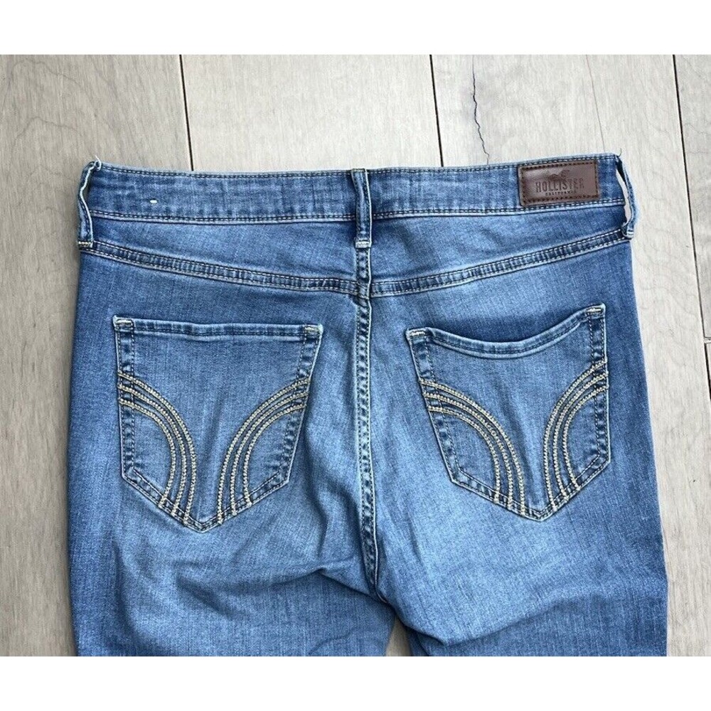 Hollister Juniors Jeans Denim Pants 7S W 28 L 28 High Rise Super Skinny Distress - Picture 5 of 6